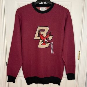 NWOT Boston College BC Eagles Crewneck Varsity Knit Sweater Size Large